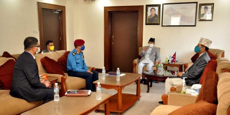 बाढी पहिराे प्रभावित क्षेत्रमा प्राविधिक सहितको राहत टाेलि पठाउन गृहमन्त्री खाणकाे निर्देशन