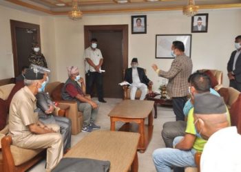 गृह मन्त्री खाँडको ध्यानाकर्षण गराउँदै धनकुटा कांग्रेसद्वारा ५ बुँदे माग पत्र