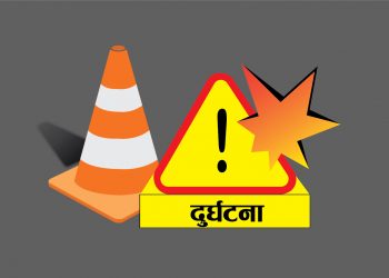 तरहरामा भयानक दर्घटना, एकको मृत्यु, मोटरसाइकल जलेर खरानी