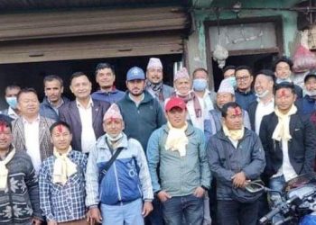 धनकुटाको छथरमा कांग्रेसका ६ वडा सभापतीहरुको उद्घोष छथरमा कांग्रेस जताउने