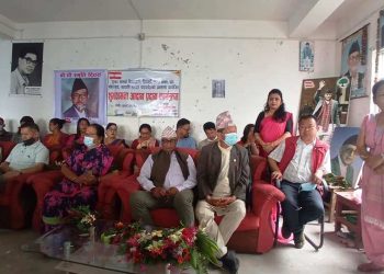 धनकुटामा नेपाली कांग्रेसलाई परिर्वतनको धारमा लानुपर्ने धारण राख्दै महिला संघको शुभकामना