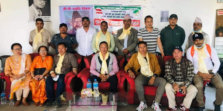 धनकुटामा नेपाली कांग्रेसद्धारा शुभकामना आदान प्रदान