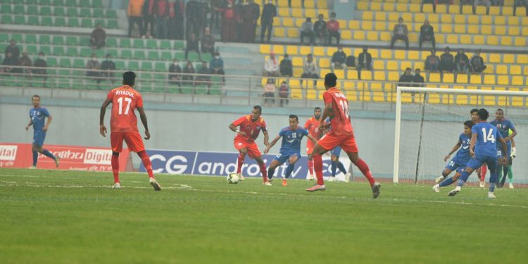 बंगलादेशसँग बराबरी खेल्दै नेपाल साफ च्याम्पियनसिप २०२१ को फाइनलमा प्रवेश