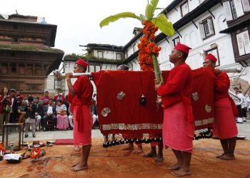 आज फुलपाति – घरघरमा शुभ-साइतको प्रतिक फुलपाति भित्र्याइदै