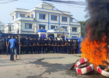 जिल्ला प्रहरी सुनसरीको हिरासतमा एक थुनुवाको मृत्यु, इनरुवा तनावग्रस्त(तस्वीरहरु)