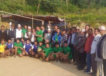 अनुशासनका लागि खेलकुद भन्ने नारा सहित धनकुटामा भलिबल प्रतियोगिता शुरु