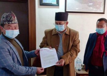 धनकुटाको शान्ति सुरक्षा र समृद्धिका लागी गृह मन्त्रीलाई ९ बुँदे ज्ञापन पत्र