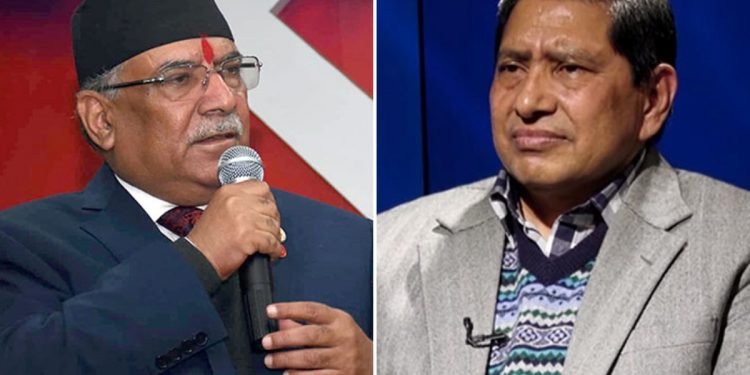 माओवादी केन्द्र भित्र विवाद चर्कियो, नारायणकाजीलाई फकाउँदै दाहाल