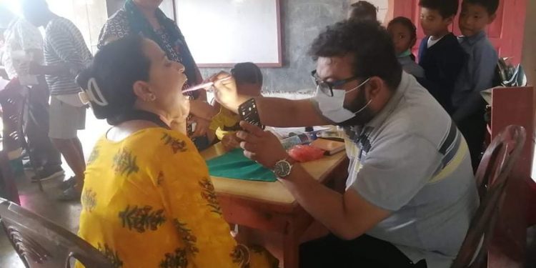 इटहरी जेसिजले गर्यो निःशुल्क स्वास्थ्य परिक्षण शिविर