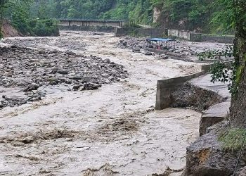 बाढीले बगाएको हेवा खोलामा बेलिब्रिज राखिने (क्षतिका तस्विरहरु)