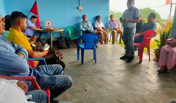 नेकपा एमाले रोङ द्धारा शोकसभा