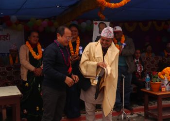 जुनियर रेडक्रस जिल्ला सभामा सम्मानित