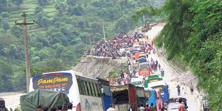 आज पनि नारायढगढ–मुग्लिङ सडक खण्ड अबरोध हुने