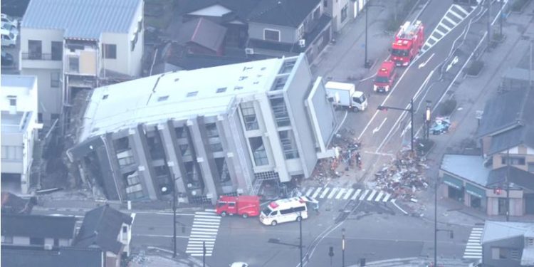 जापानको भुकम्पमा परी मर्नेको संख्या ४८ पुग्यो