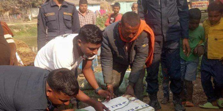 बल्ल लाग्यो घैंटोमा घाम, रौतहट प्रहरीद्वारा भारतीय माछा नष्ट