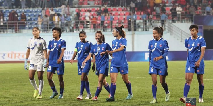 नेपाली महिला फुटबल टिमको फिफा वरीयतामा पाँच स्थानको सुधार