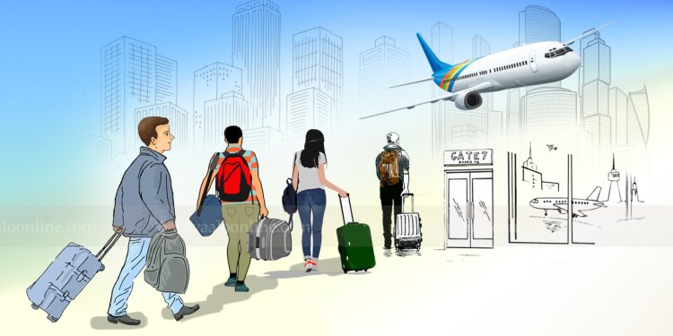 भिजिट भिसामा विदेश जानेको लहर, दैनिक उड्छन् १७ सय